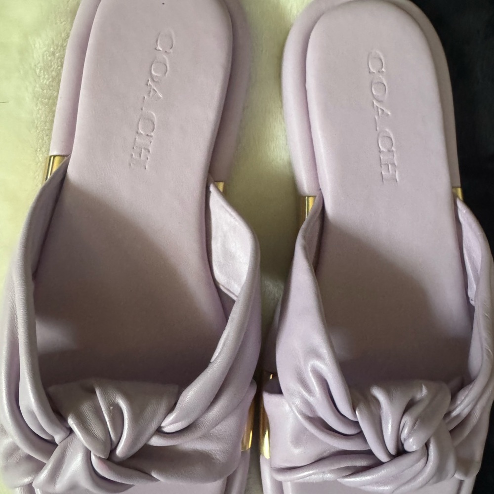 Coach Lavender Sandals